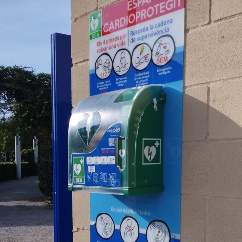 policarbonat per desfibril·lador en exterior