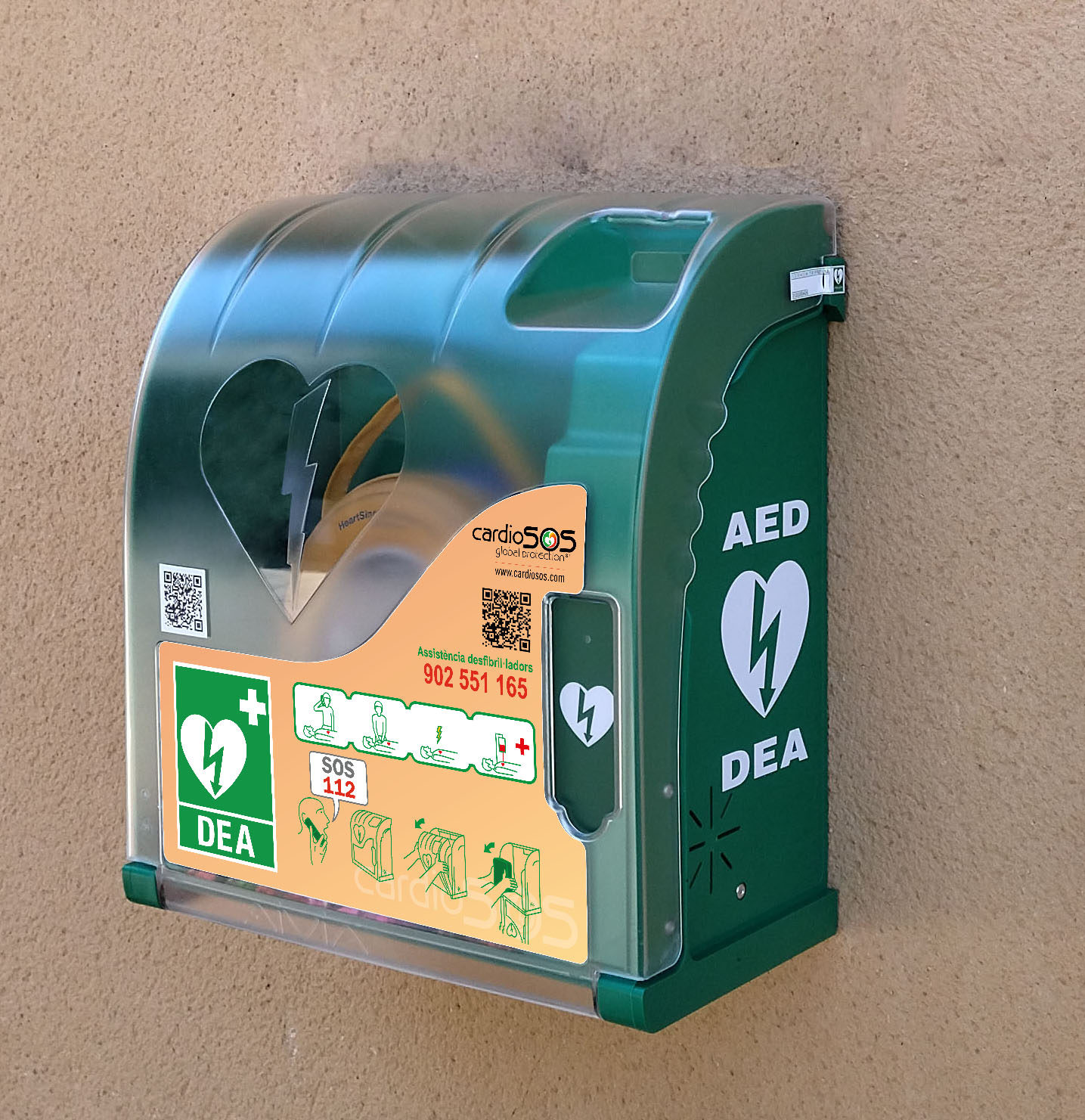 vitrina para DEA cardiosos